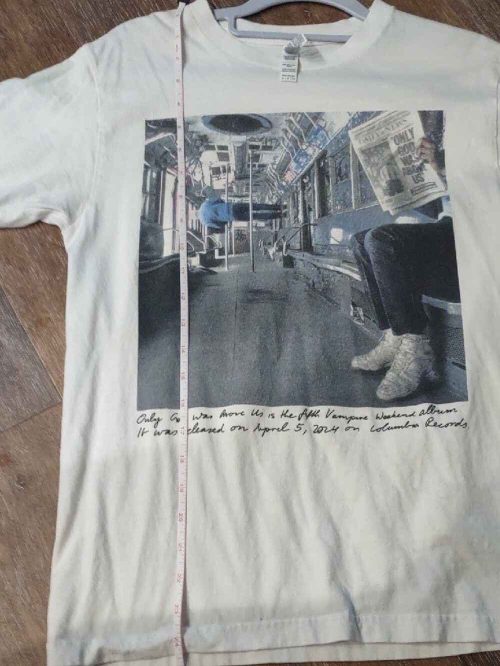 Vampire Weekend "Only God Was Above Us" Unisex T-shirt, EUC, Size S - Picture 5 of 9